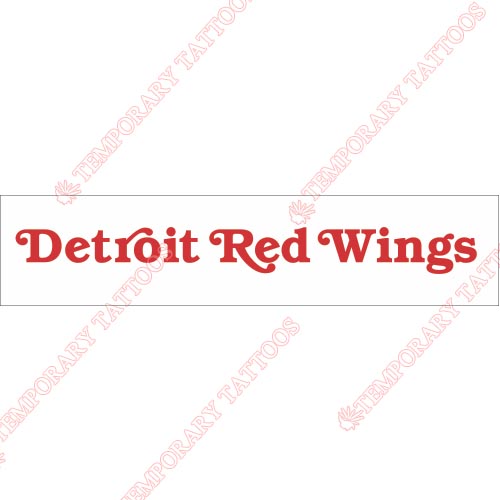 Detroit Red Wings Customize Temporary Tattoos Stickers NO.138